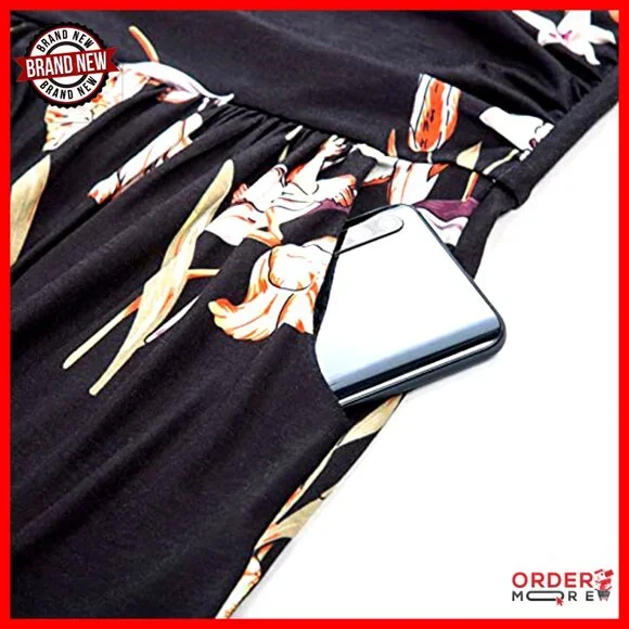 Strapless Maxi Dress Ruched Loose Fit Elegant Formal Party Wear with Pockets - Picture 6 of 6